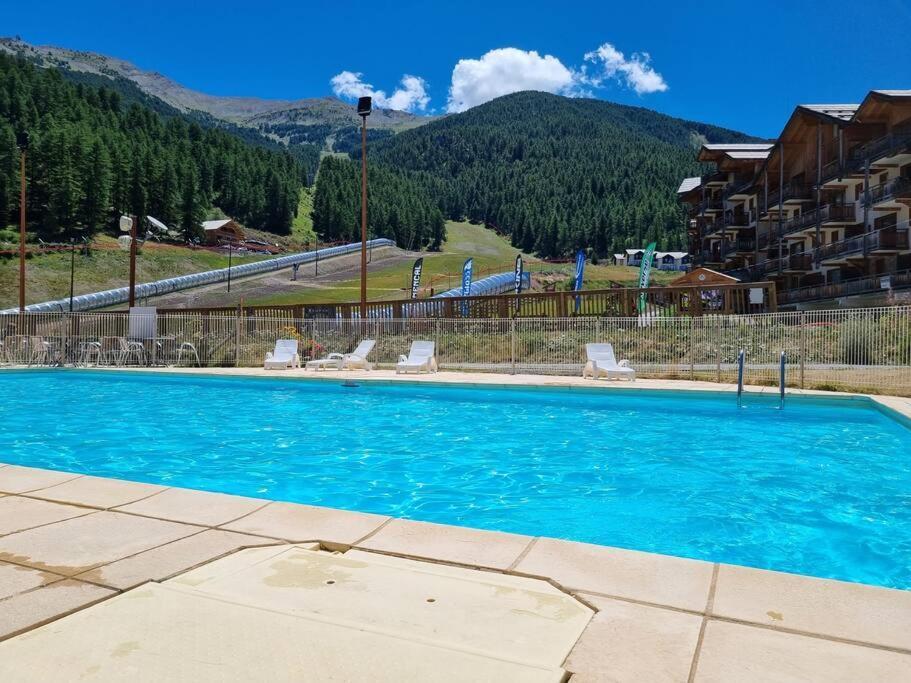 T2 + Coin Montagne - Wifi/Piscine - Les Orres 1800 아파트 외부 사진